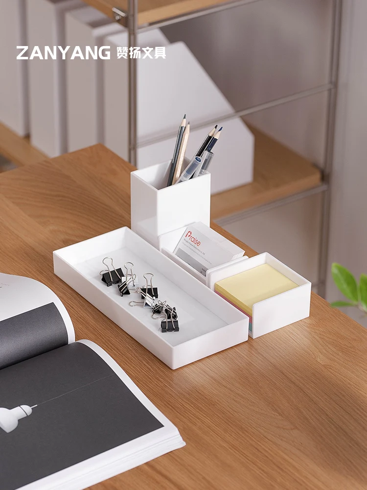 

Новинка 2020, яркий деловой контейнер для записей, набор для хранения канцелярских принадлежностей