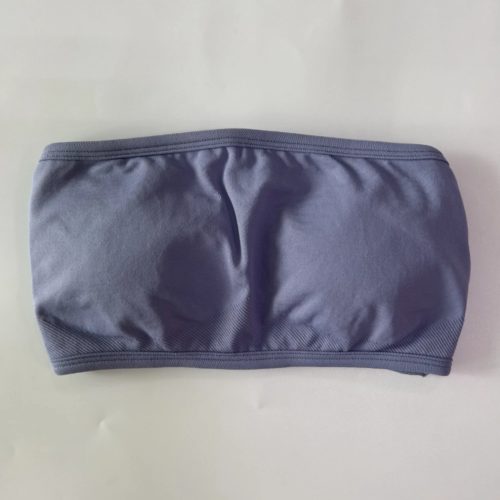 Pericic Damen Trägerloses Bandeau-Sport-BH Nahtloses Yoga-Tanktop Scrunch Fitness Gym Top Workout-Kleidung Sportbekleidung – Detail 8
