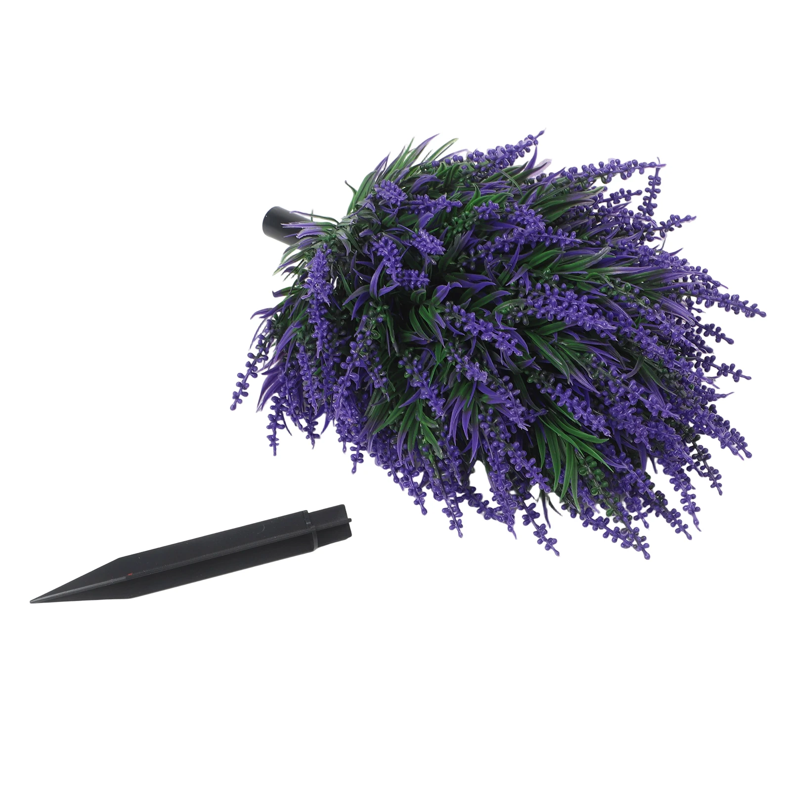 

UV Resistant Artificial Lavender Topiary Balls Set of 2 with Ground Spikes for Garden Decoration and Outdoor Spaces