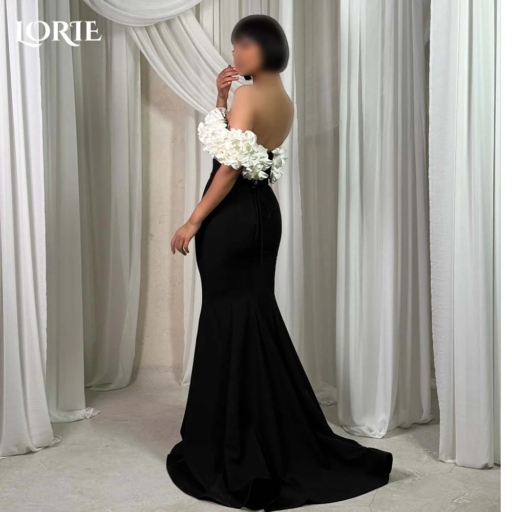 

LORIE Mermaid Evening Dresses Corset Black Bobycon Prom Dresses Off Shoulder Ruched Clebrity Party Gowns 2024 Club Dresses