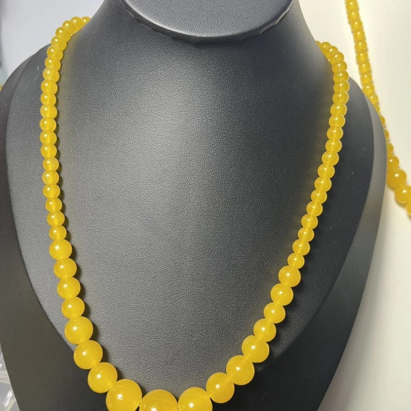 

Yellow Chalcedony Necklace Tower Chain Fashion Versatile Jewelry Gift for Mom, Friends, Best Gift Hot Sale Authentic