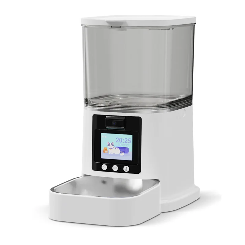 6L large-capacity remote monitoring smart pet automatic feeder with camera, suitable for cats and dogs