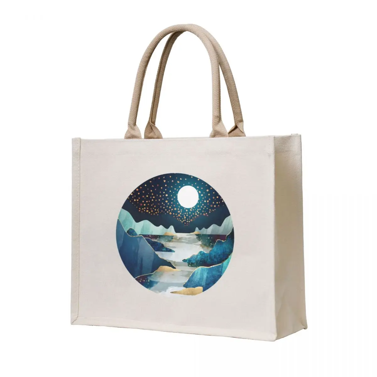 

Moon Glow Tote Bag eco bag folding Big bag luxury women