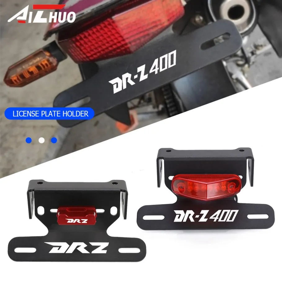 

Motorcycle For SUZUKI DRZ400S DRZ400E DRZ400SM DRZ 400 DRZ400 S/E/SM License Number Plate Holder Frame Turn Signal Light Bracket