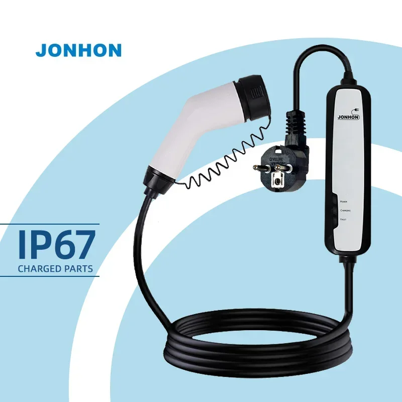 حالة جديدة المحمولة شحن المنزل EV موصل التوصيل التبديل الحالي 6A 8A 10A 13A 16A 32A NEV أجزاء وملحقاتها