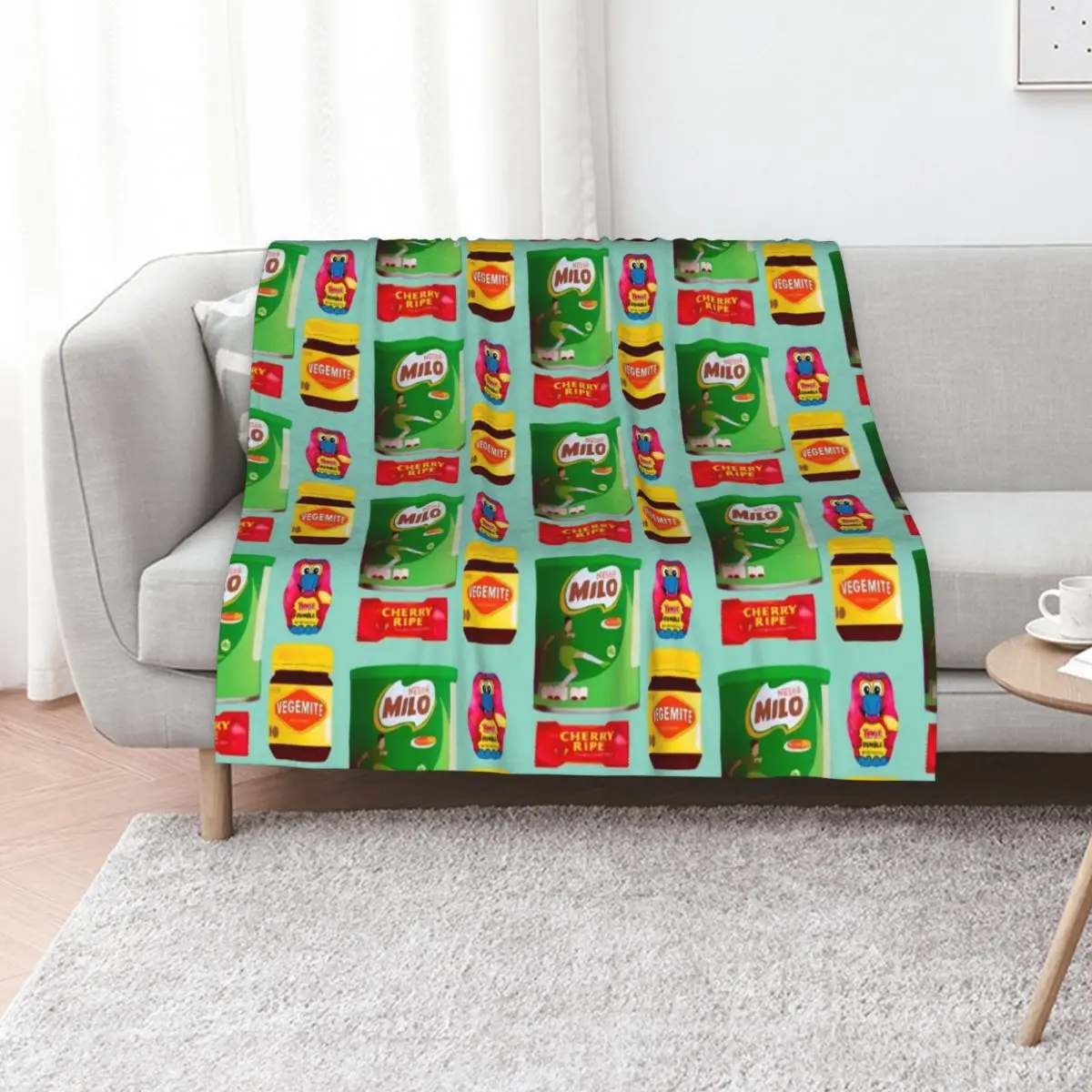 Australian Snacks Throw Blanket Soft Plush Plaid Summer Beddings Camping Blankets Sofas Of Decoration Beach Hair Blankets