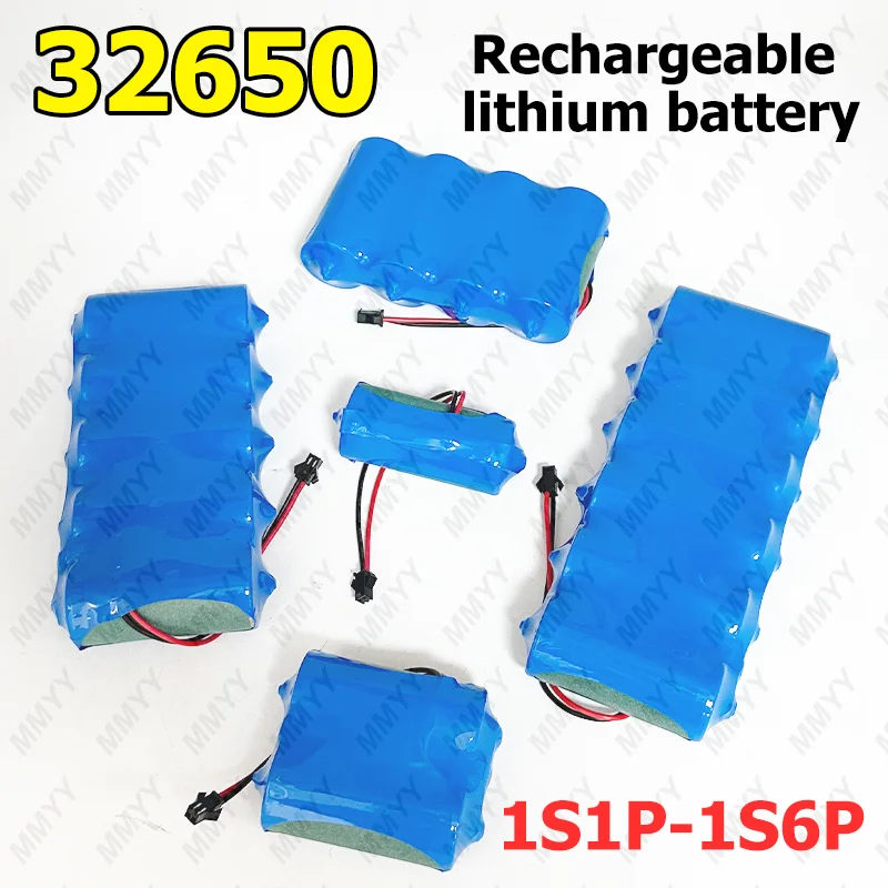 32650 Solar Lamp Battery 3.2V 10-60AH Large Capacity Lithium Battery Solar Street Lamp Floodlight Battery With Protection Panel