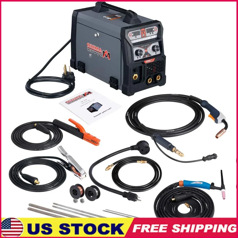 165-Amp Multi-Function DC Inverter Welder MIG MAG Lift-TIG Stick Arc with Spool Gun SPG15180 Efficient and Versatile Welding