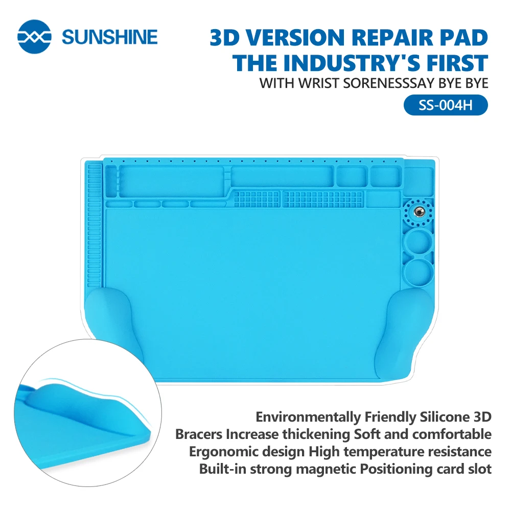 

SUNSHINE SS-004H 3D сильная магнитная подставка для ремонта запястий теплоизоляционная подставка для материнской платы мобильного телефона инструменты для ремонта печатных плат