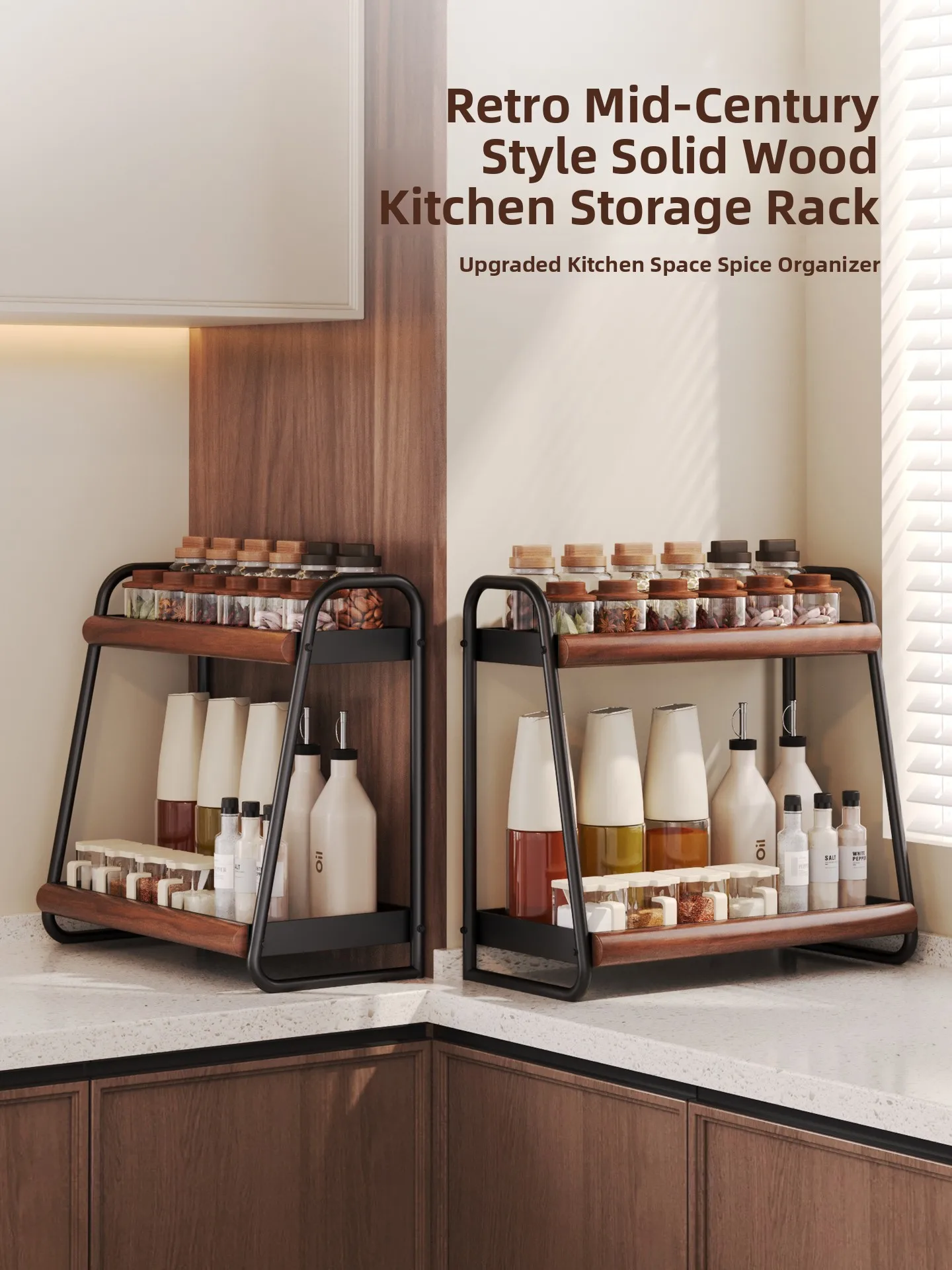 real-wood-carbon-steel-double-layer-kitchen-storage-rack-multi-function-spice-organizer-decorative-shelf-home-organization-tools