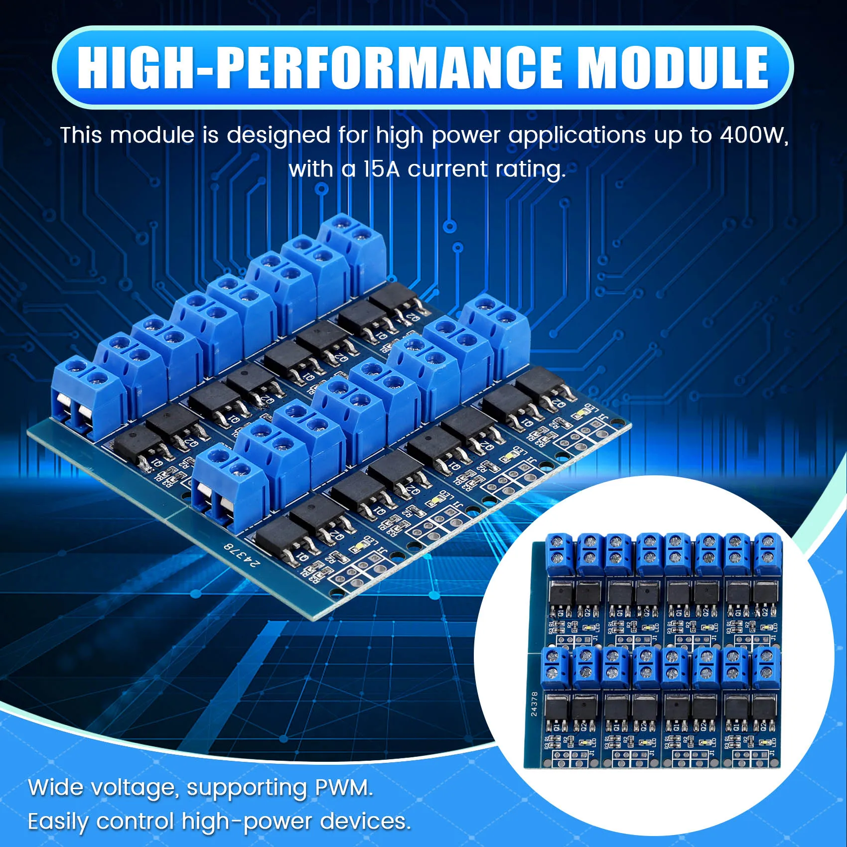 20pcs 15A 400W MOSFET Trigger Module PWM Controller Drive Module