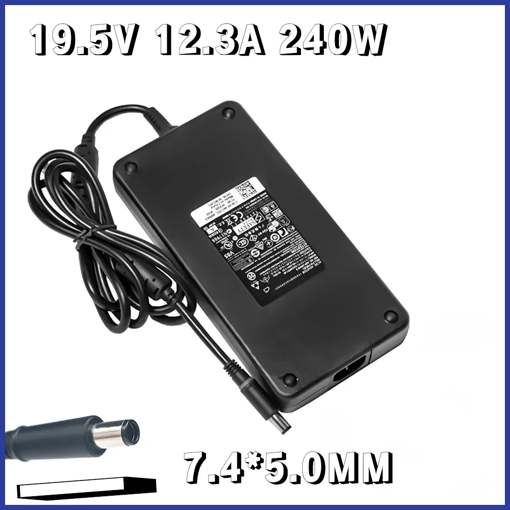 

240W 19.5V 12.3A 7.4*5.0mm ADP-240AB D Charger Laptop Adapter For Dell Alienware M15x M17x M18X R2 X51 M4700 M6700 M6800 J211H