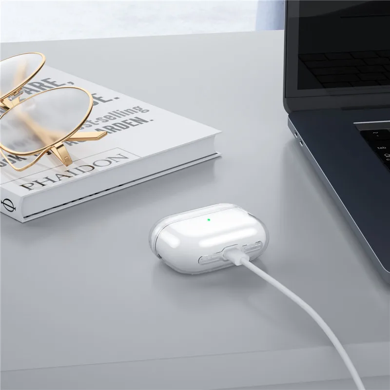 Caso claro para airpods pro2 2022 silicone caso ar vagens pro 2 funda airpods pro 2022 transparente fone de ouvido para airpod pro 2nd