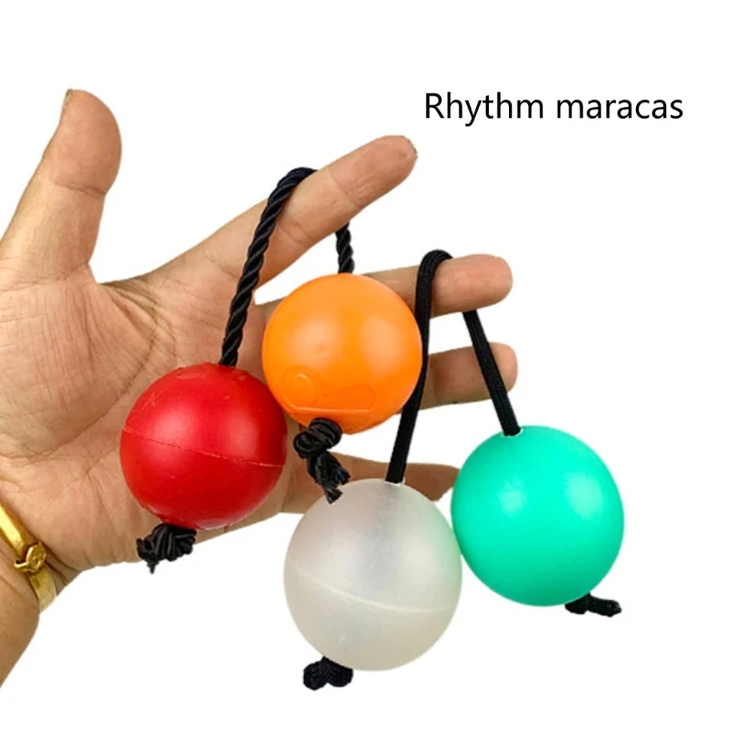 2pcs Rhythm Sand Ball Hand Asalato African Shaker Hand Shaker Ball Single Hand Percussion Instrument Gift for Kid Adults