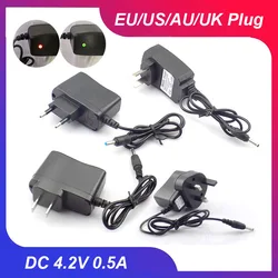 3.5mm Universal DC 4.2V 500mA Charger Power Supply Adapter For Led Flashlight Torch EU/US/AU/UK Plug