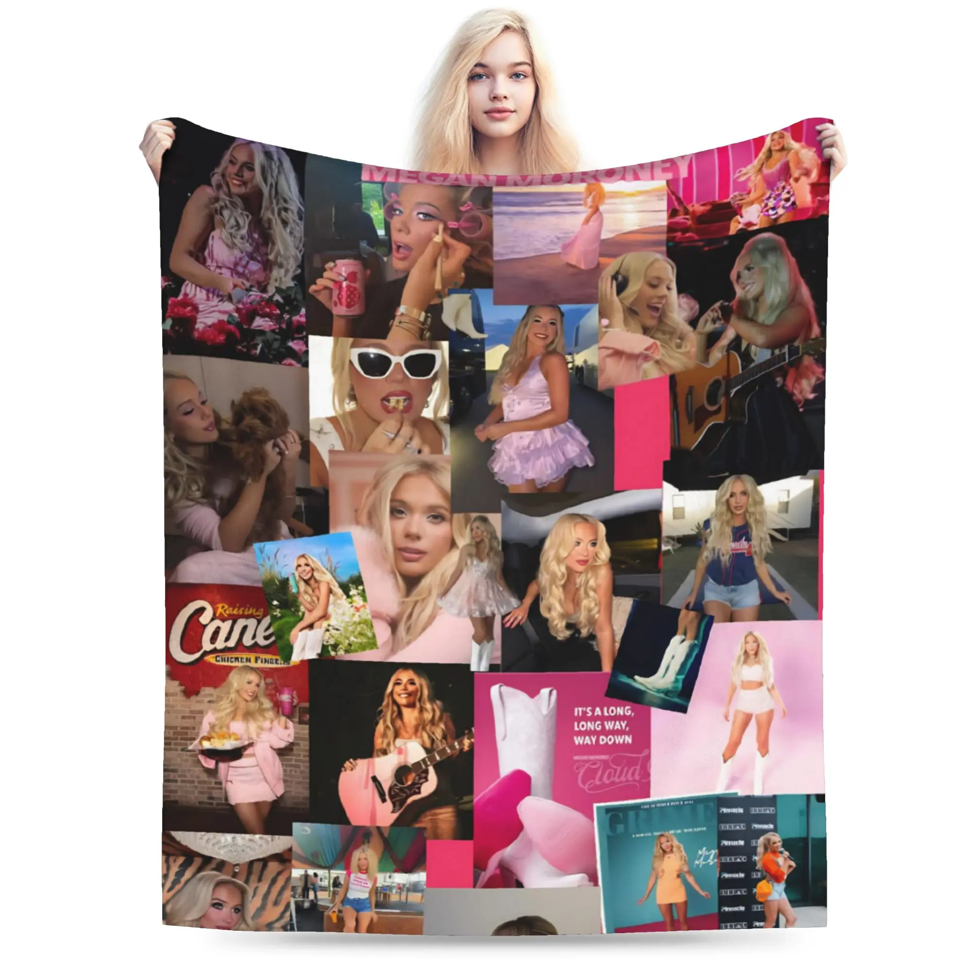 Megan Moroney Singer  Throw Blanket for Couch  Soft Cozy Plush Blanket 50x60 Inches Multi-size Bedspread for All Seasons
