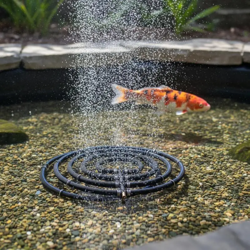 

Nano Aeration Disc for Fish Pond - 304 Stainless Steel Oxygen Plate for Koi Pond & Aquarium Oxygenation