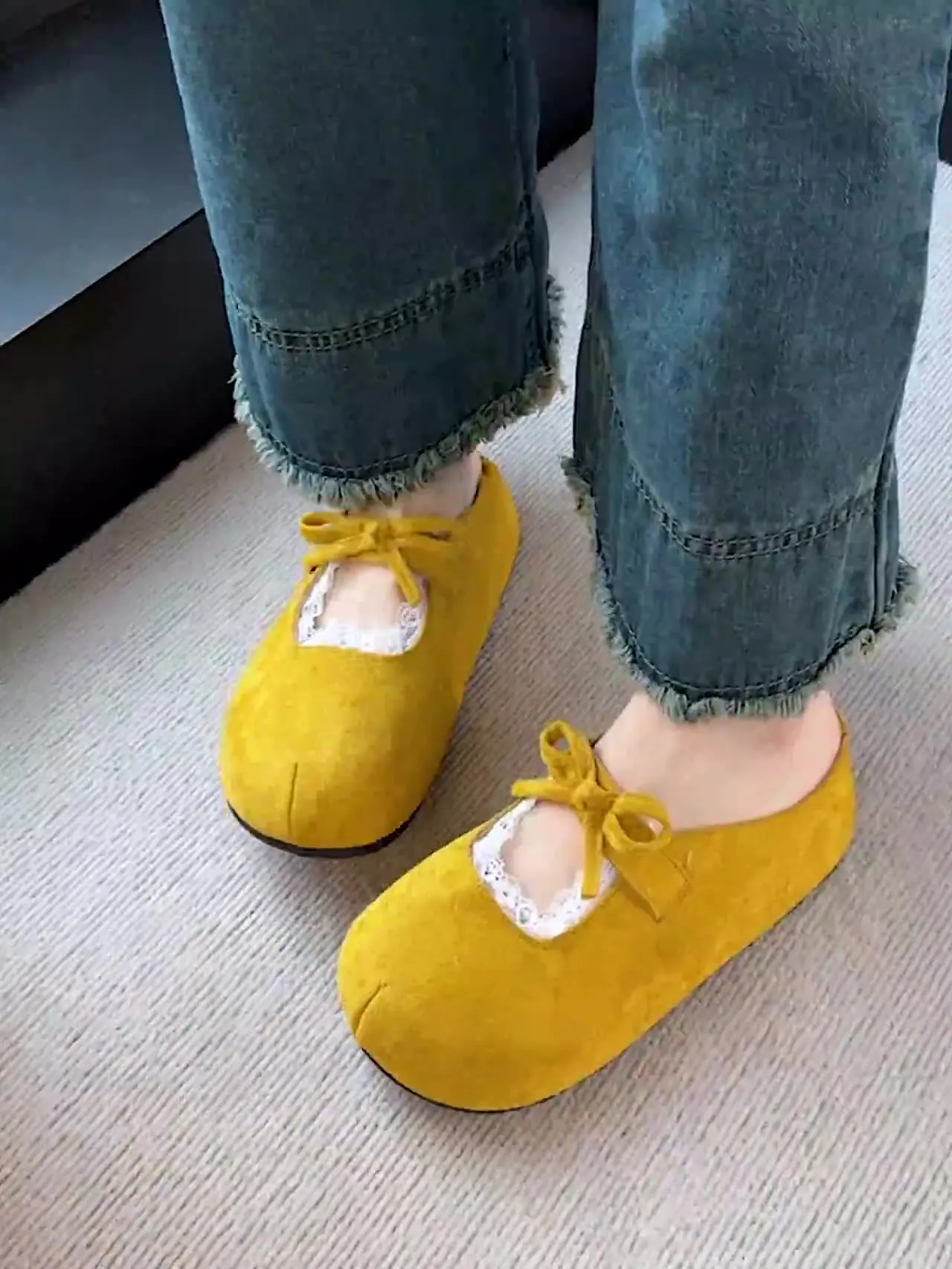 

Женская обувь на платформе, универсальные туфли на низком каблуке, с круглым носком, без шнуровки, повседневные женские кроссовки Modis, сабо с бантом, летние новые слипоны в стиле ретро