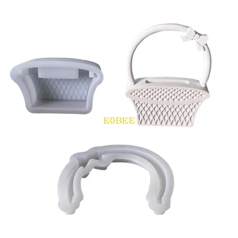 

E0BE Reusable Silicone Crafting Mold For Decorative Resin Baskets And Wall Ornaments