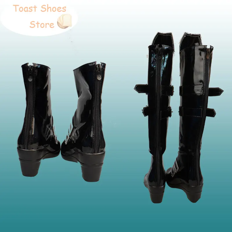 PROMARE-PU Sapatos Cosplay De Couro, Burnish Louco, Lio Fotia, Sapatos De Halloween, Botas De Carnaval, Costume Prop