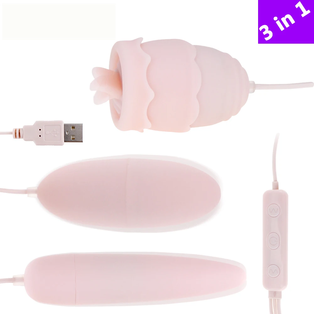 3-in-1 اللسان هزاز 10 طرق تهتز البيض G-بقعة تدليك عن طريق الفم لعق البظر محفز متعة الكبار لعبة الجنس الإناث