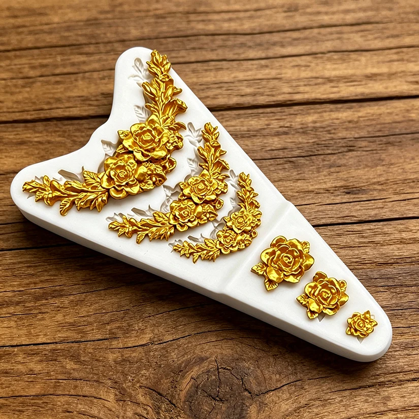 Flower Rose Silicone Mold Sugarcraft Chocolate Cupcake Baking Mold Fondant Cake Decorating Tools
