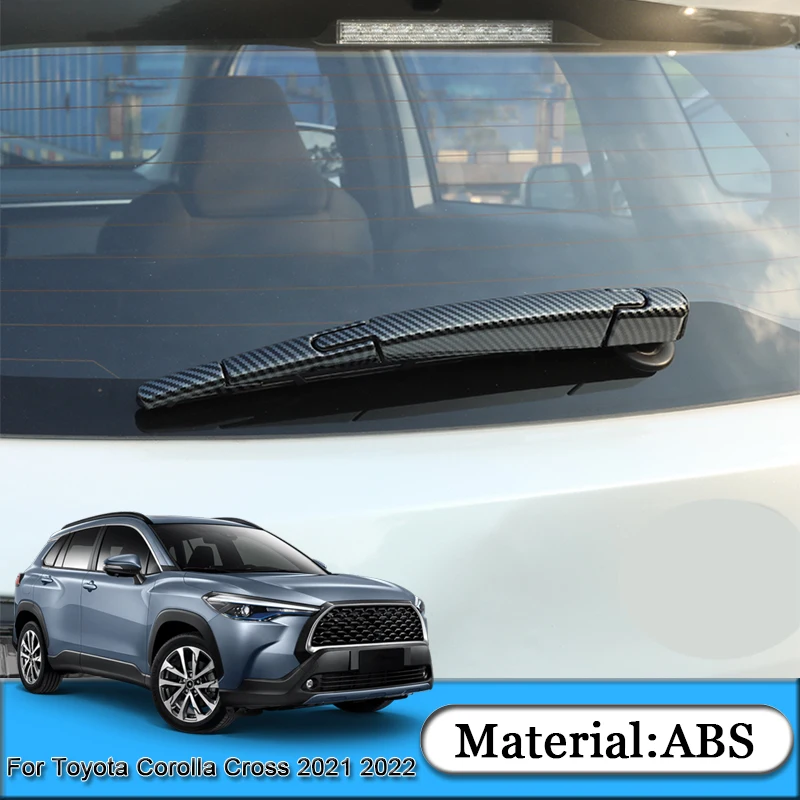 

4pcs Car Styling ABS For Toyota Corolla Cross 2021 2022 Rear Windshield Wiper Sequins Sticker Cover Auto External Accessories