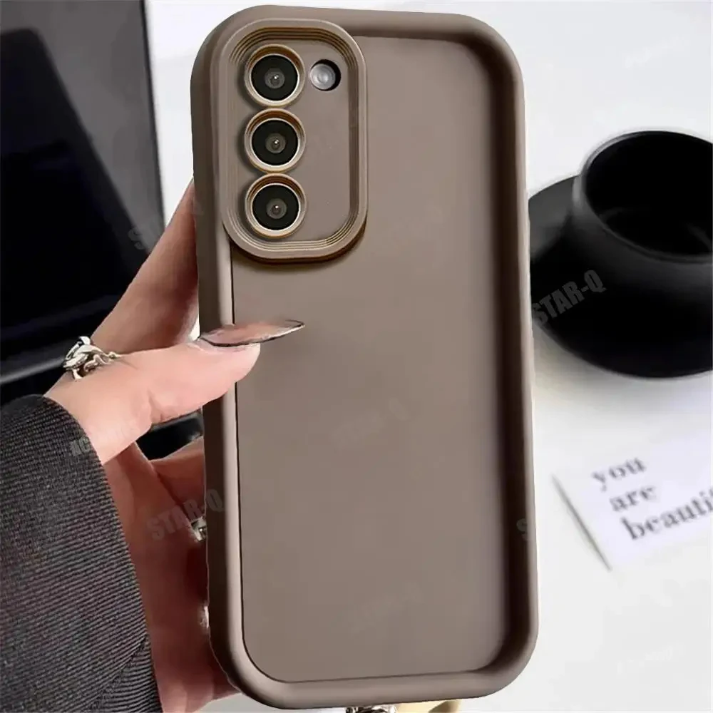 Shockproof Thicken Silicone Case For Samsung S24 S23 S22 S21 Ultra Plus Galaxy A34 A14 A54 A53 A52 A52S 5G Protective Soft Cover