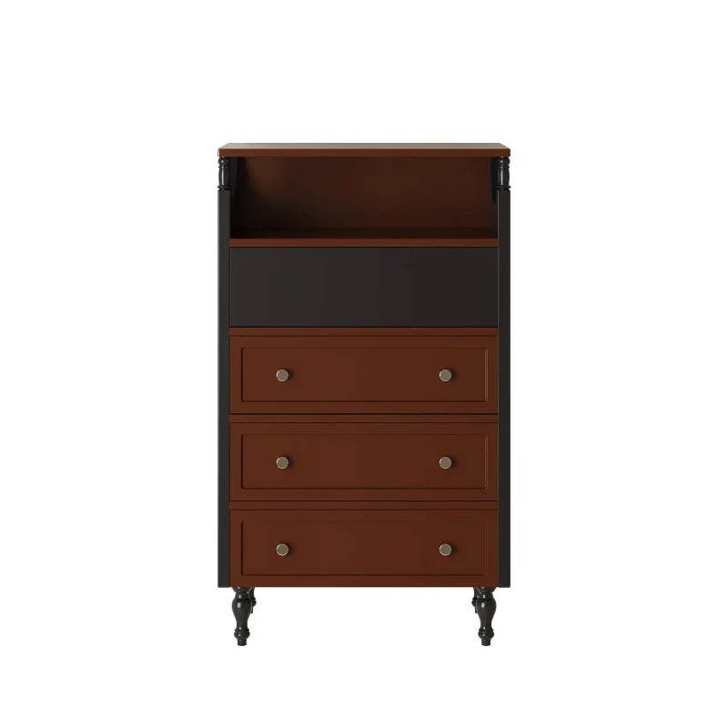 

Retro style simple high-end chest cabinet, designer medieval wall storage cabinet, American vertical cabinet