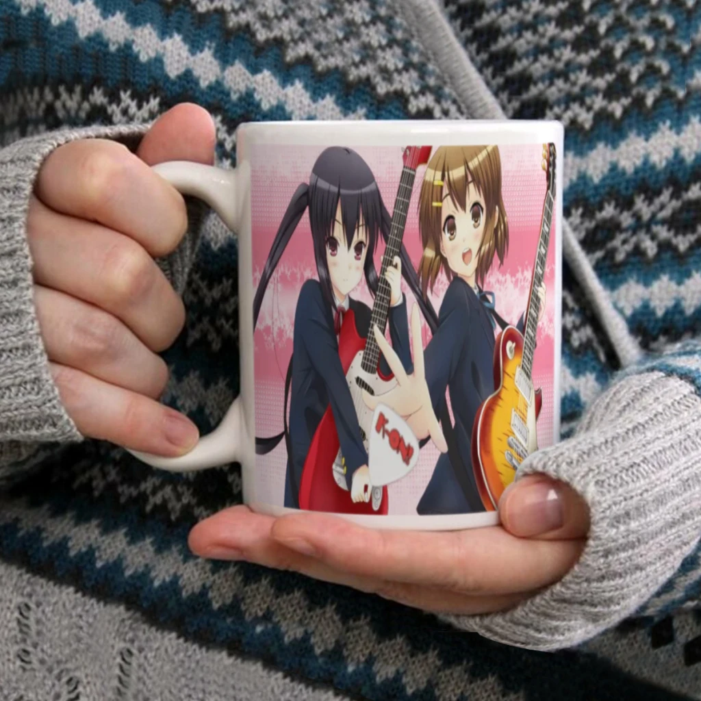 New K-ON Anime Camping mug 11oz Hot Cocoa Cup Kids Birthday Gift Milk Mug