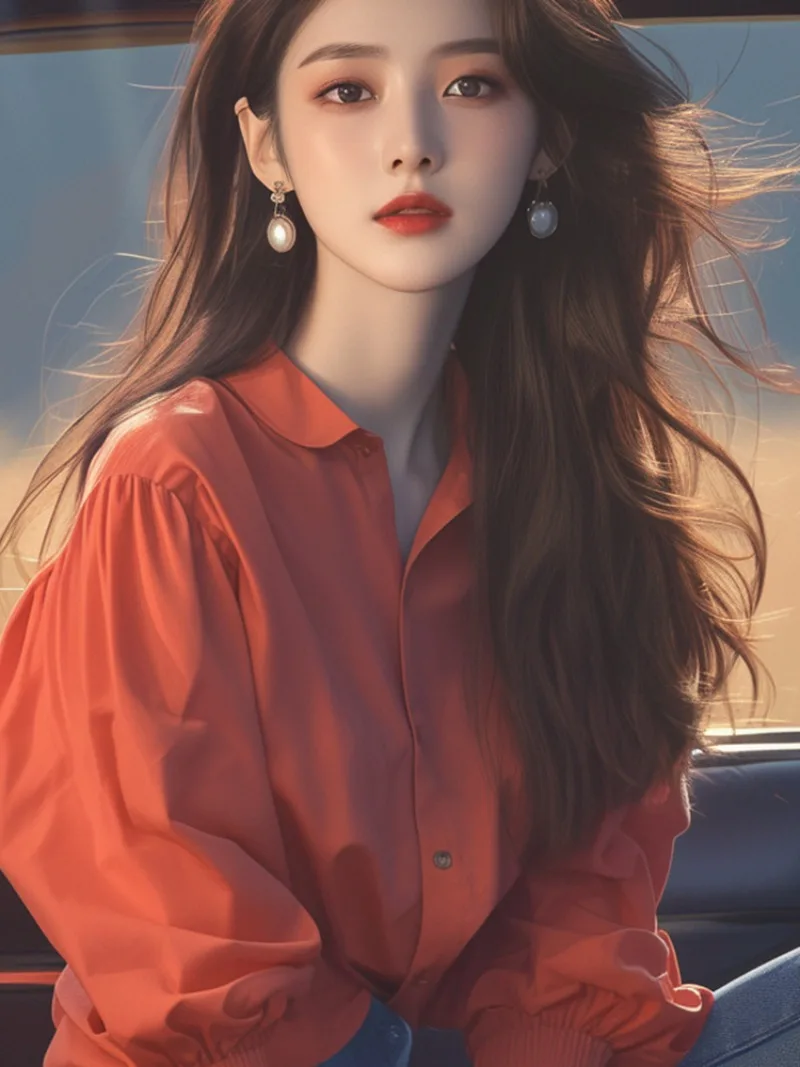 

Vintage Women's Shirts Korean Shirts Fashion Loose Spring/summer Clothing Solid Color Puff Short Sleeve Women Tops