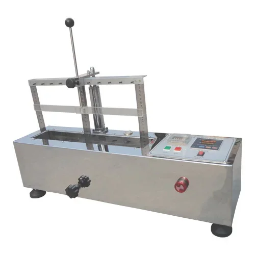 

Capillary effect tester automatic temperature control to determine the textile rising or seeping along the gap