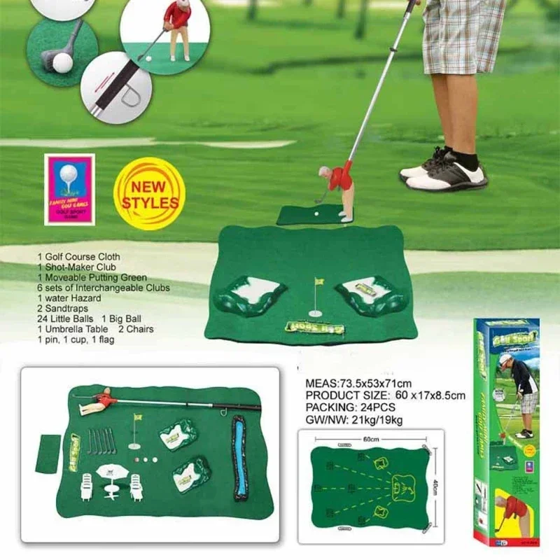 Mini Golf Professional Practice Set Golf Ball Sport Set Children\'s Toy Club Practice Ball Sports Golf Training Indoor Games