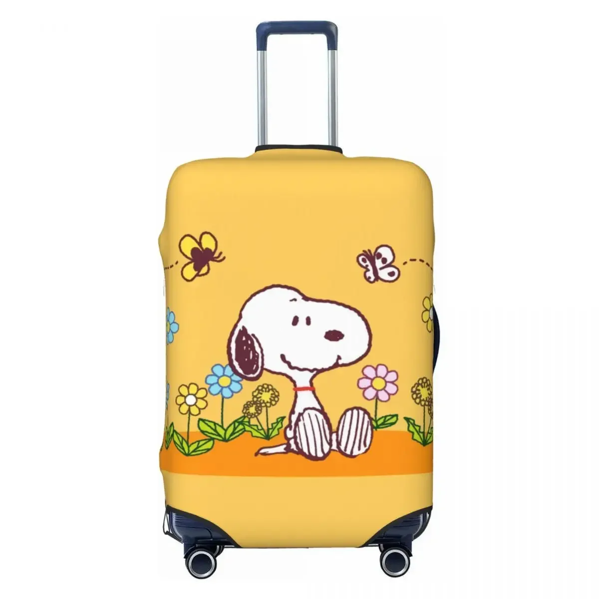 Custom Cute Cartoon Snoopy Luggage Cover Protector Funny Travel Suitcase Covers for 18-32 Inch