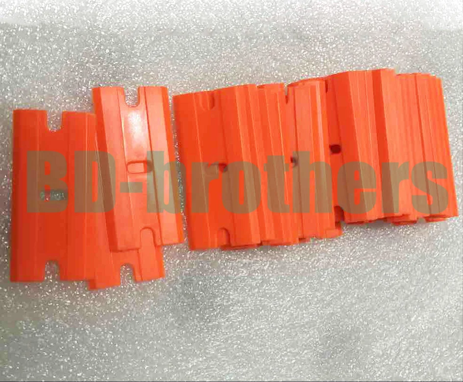 Wolesale Orange Plastic Razor Scraper Blades Double Edged Plastic Razor Blades Squeegee 5000pcs/lot