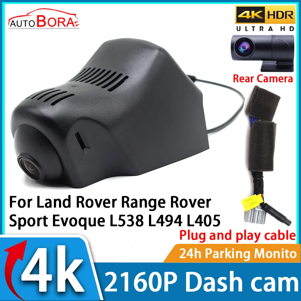 ZhuCamX Car Video Recorder Night Vision UHD 4K 2160P DVR Dash Cam for Land Rover Range Rover Sport Evoque L538 L494 L405