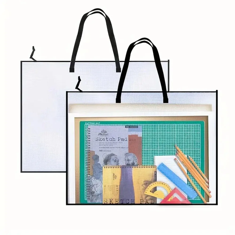 

Works Piles Storage Bags Dust-proof Portable Files Bags For School