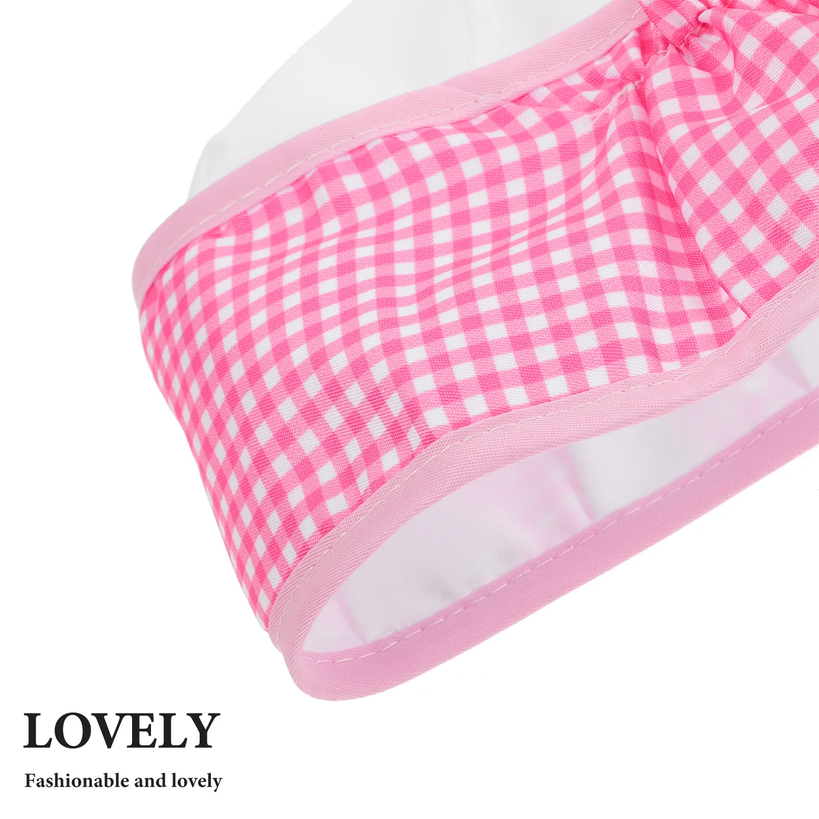 1Set kinderkeukenschortenset voor meisjes jongens bakken koken spelen verstelbare riem comfortabele pasvorm inclusief hoed handschoenmat geruit