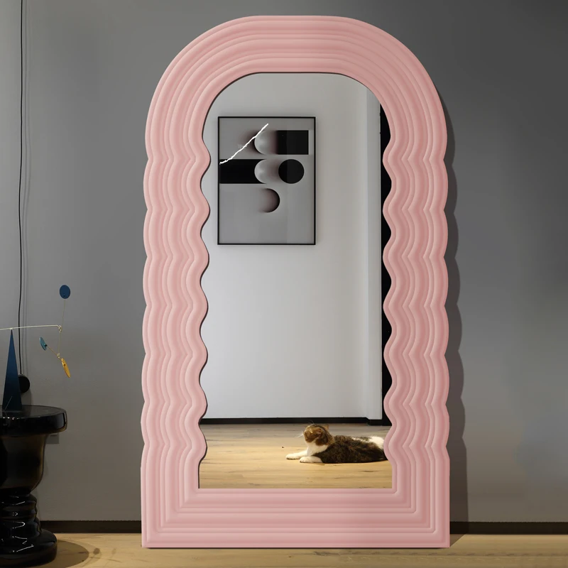 European style waves Light makeup mirror wall mirrors art Floor mirrors full body Room decoration Decorative Wall mirror Decor