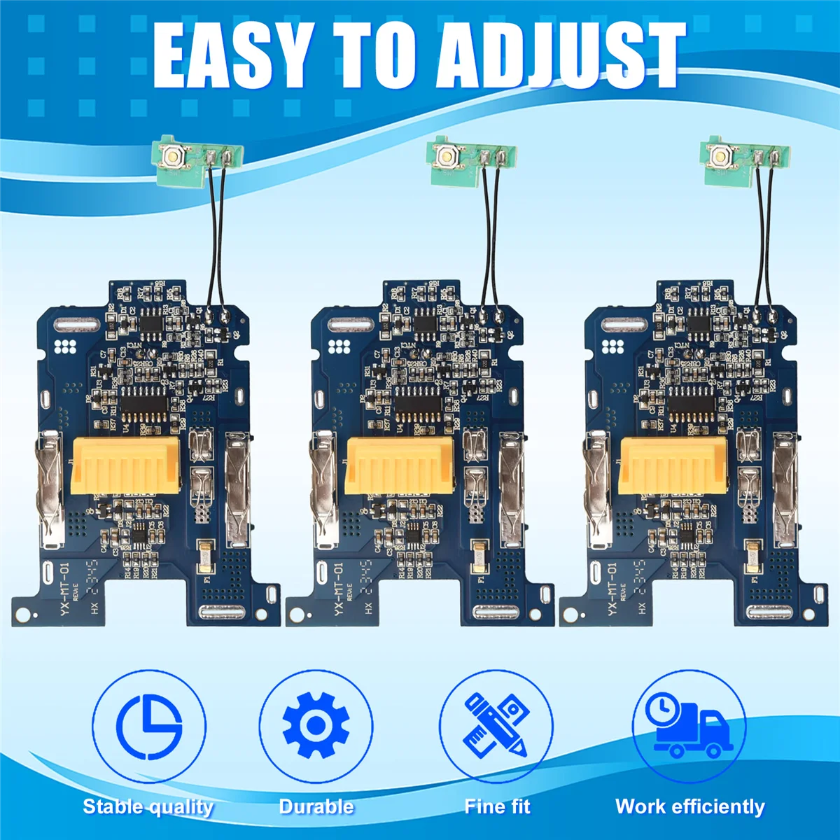 

AA91 3Pcs BL1830 Li-Ion Battery BMS PCB Charging Protection Board for Makita 18V Power Tool BL1815 BL1860 LXT400 Bl1850
