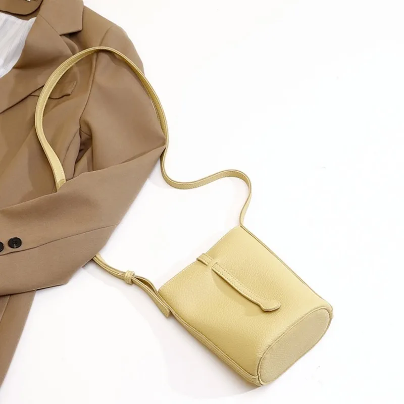 Nieuw In Vrouwen Mobiele Telefoon Tas Zacht Lederen Kleine Schouder Crossbody Tassen Luxe Mini Schattige Portemonnee Gele Kaarthouders Portemonnee