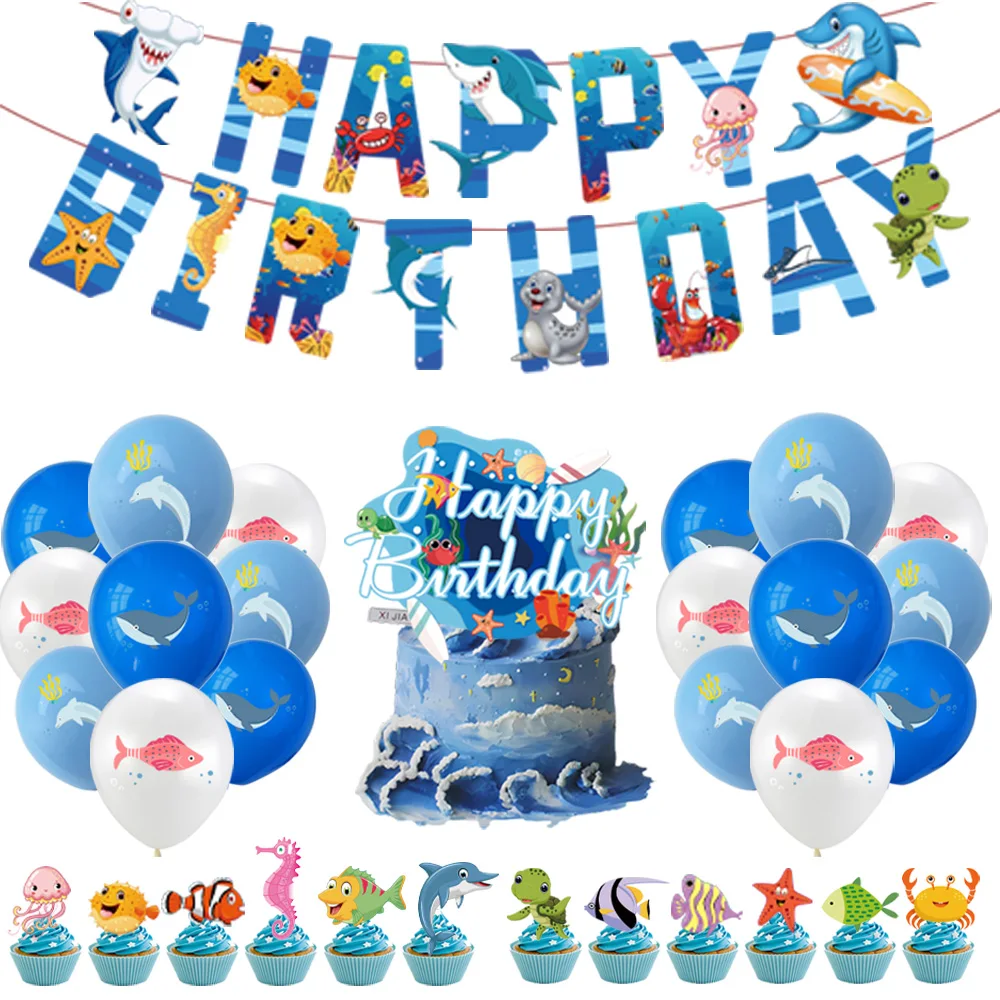 

Ocean-theme birthday party decorations