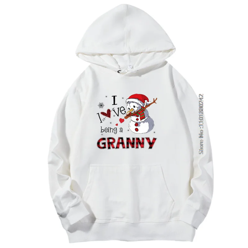 Christmas Snowman I Love Being A Granny Spring Autumn Fashion New In Hoodies & Sweatshirts Suitable For All Ages Sweat-Shirt