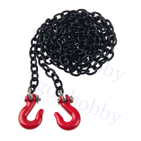 Mini Metal Trailer Chain with Tow Decoration Accessories for Axial SCX10 HSP 94180 RC4WD D90 Traxxas TRX4 CC01 1/10 RC Crawle