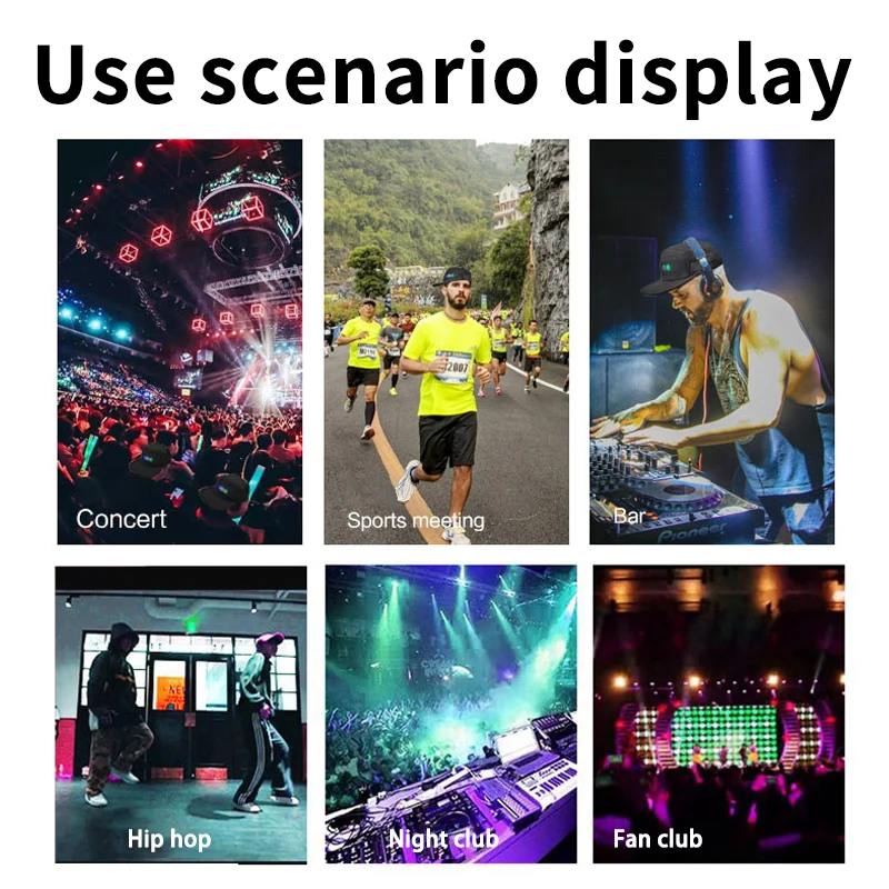 Unisex Baseball Cap USB Rechargeable Bluetooth APP Programmable LED Scrolling Message Display Board Hip Hop Street Snapback Hat