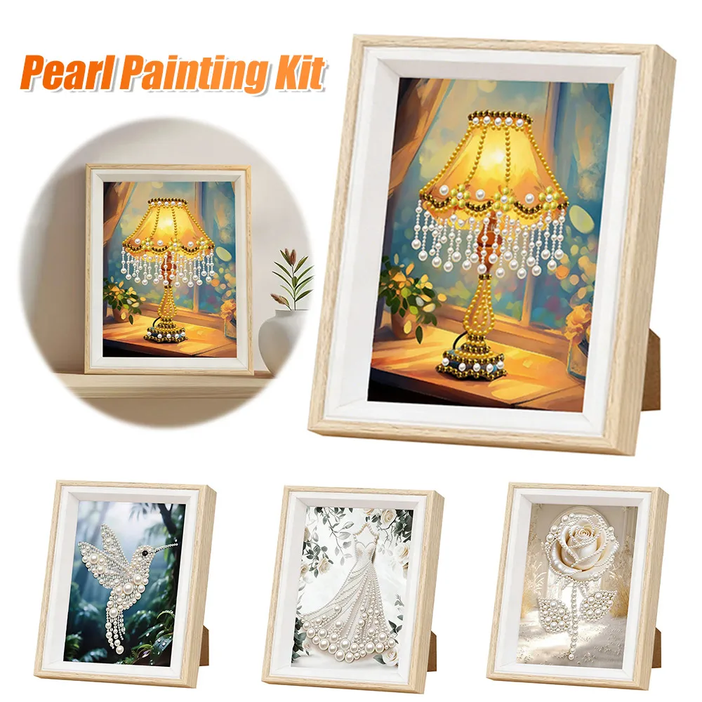 

Набор для рисования жемчужинами своими руками с деревянной рамкой 15x20 см, жемчужное искусство, 3D-текстура, декор для дома, легко сделать, долговечное украшение