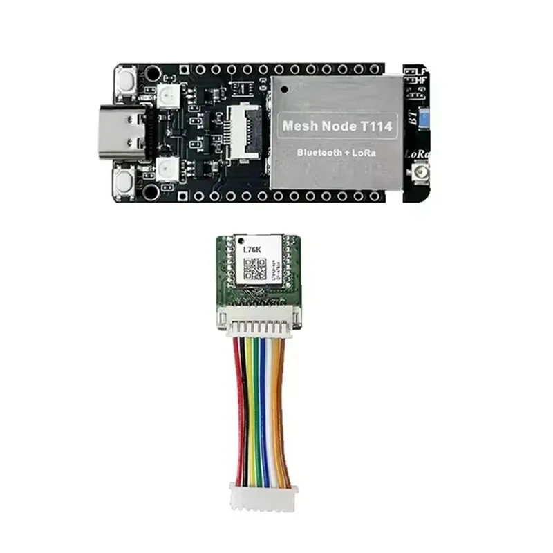 1 مجموعة Mehtastic المقتفي T114 الشمال NRF52840 SX1262 Lorawan Lora ل Arduino تحديد المواقع Devboard BLE Wifi 433-510Mhz