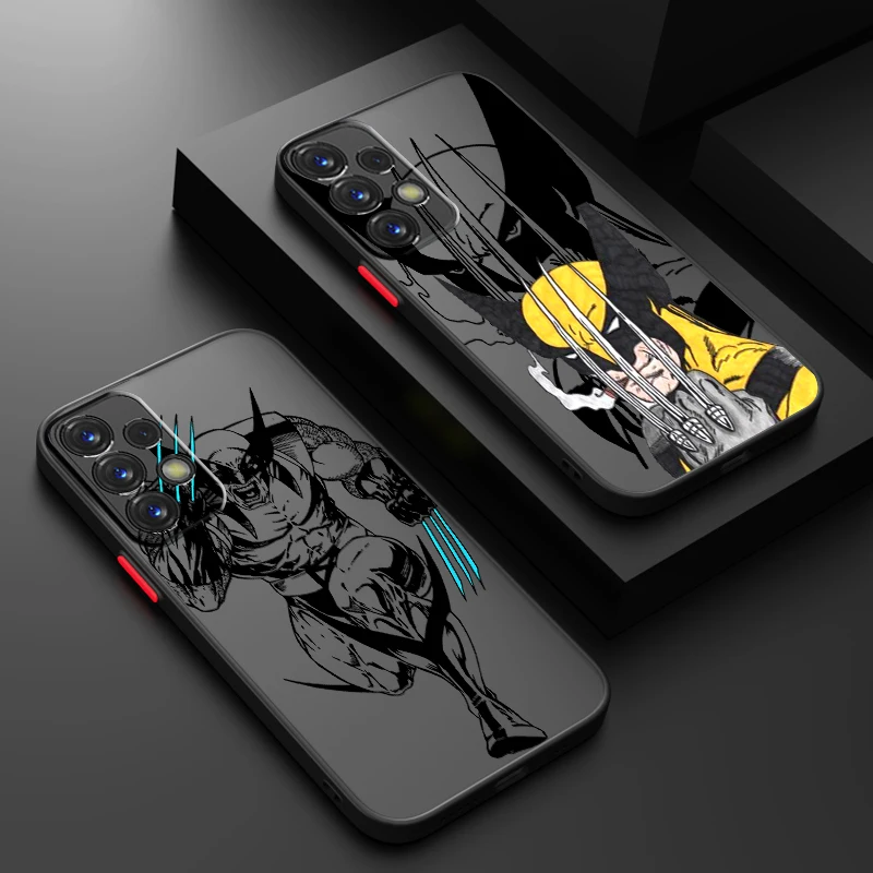 James Howlett Logan Wolverine Frosted Translucent For Samsung Note 20 A35 A03 A54 A31 A22 A34 A14 A24 A04 A55 5G TPU Phone Case