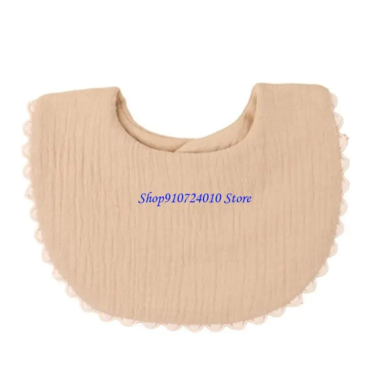

77HD Baby Drooling Bib Soft Comfortable Saliva Towel Burp Cloth Newborns Teething Towel Trimmed Infant Mouth Wipe Cloth