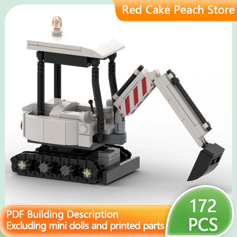 

Модель городской автомобиль MOC, строительные кирпичи, инженерный экскаватор, модульная технология, детские праздничные подарки, сборка игрушек, костюм